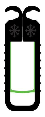 Ski Bat - Black w/Lime