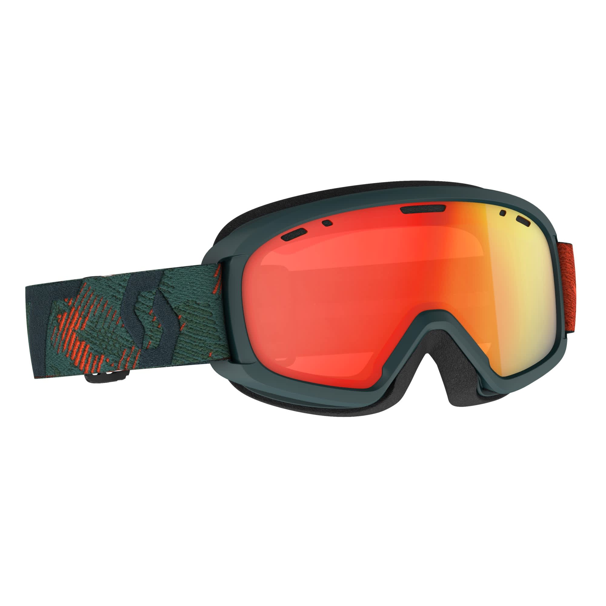 Jr. Witty Chrome Goggle - Sombre Green|Pumpkin Orange|Enhancer Red Chrome