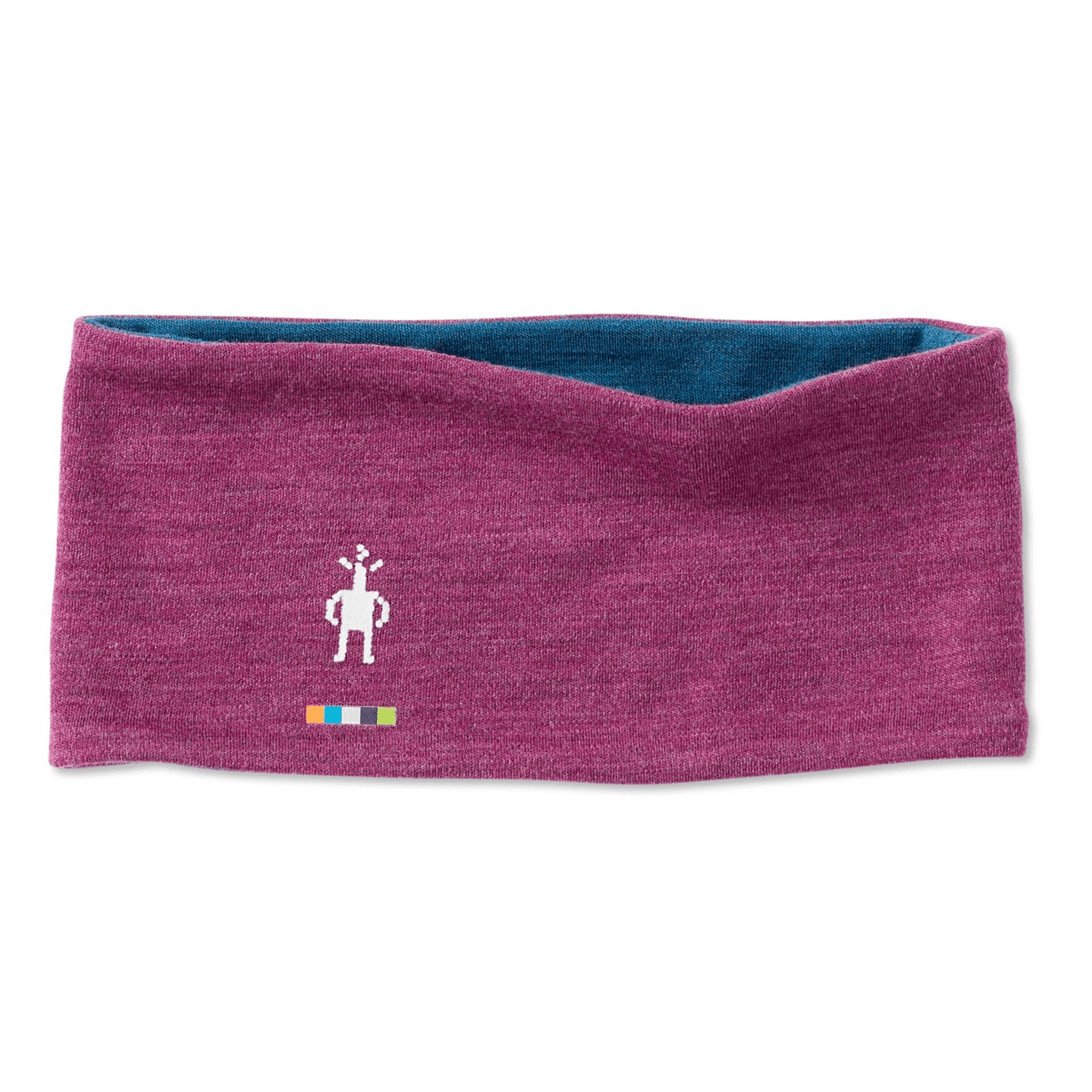 Merino 250 Pattern Reversible Headband - Sangria Heather