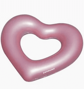 47″ Metallic Heart Ring